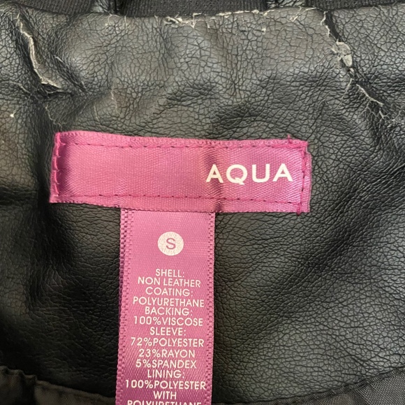 Mixed material Moto Jacket size small (or tween) - Picture 4 of 4